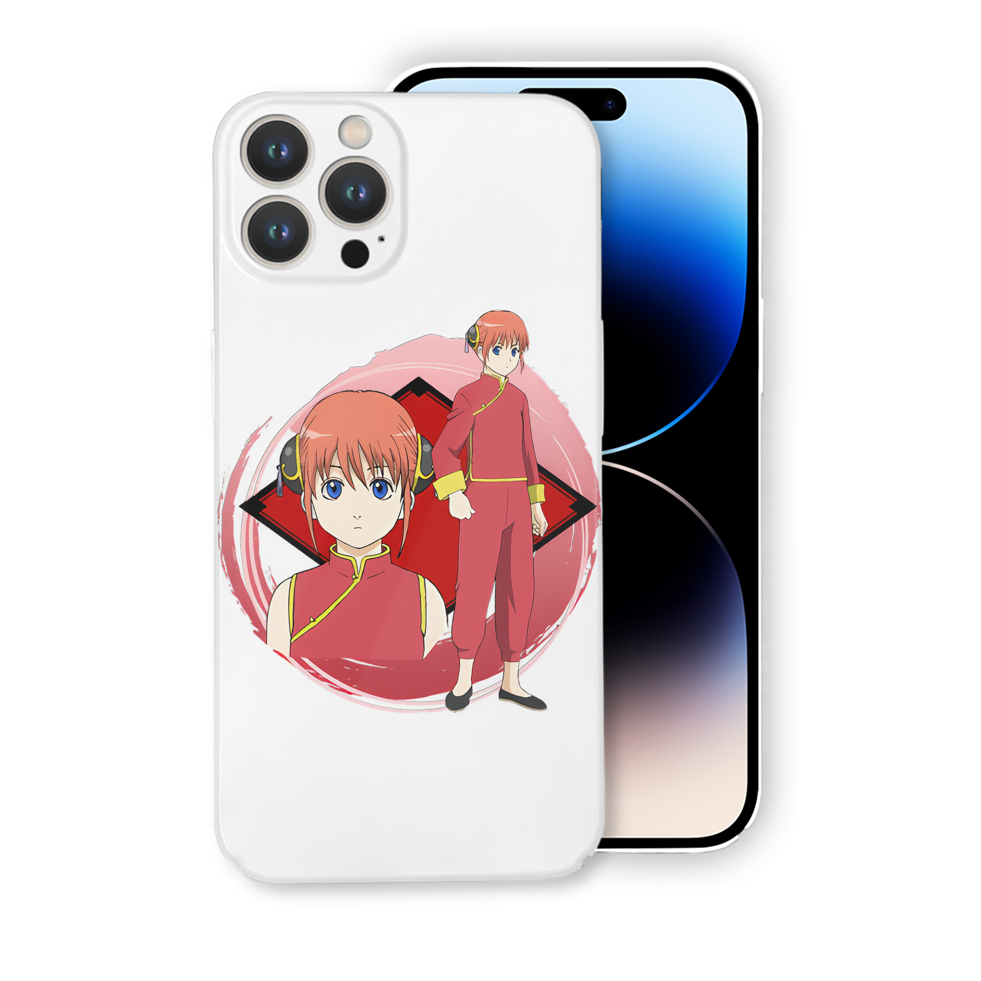 （画像用） ぎんたま 坂田銀時（さかたぎんとき） 神楽 志村新八（しむら しんぱち） GINTAMA Sakata Gintoki Kagura Shimura Shinpachi 【iPhone 14シリーズ対応】ハードケース